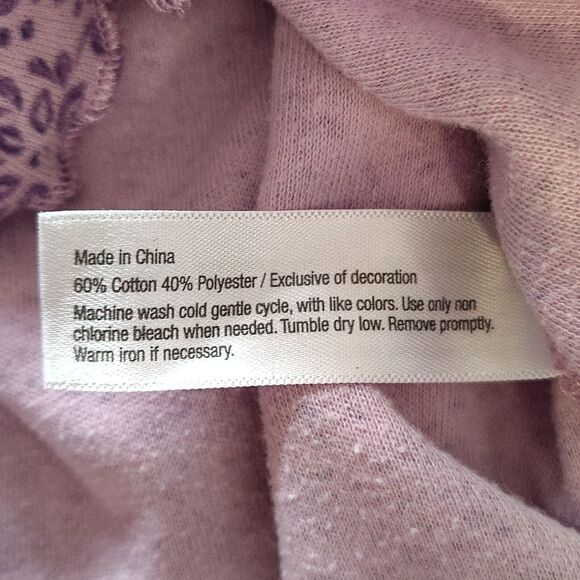 Celestial Dreams 2014 Pink Purple Floral Long Sleeve Midi Nightgown Plussize 3X - Picture 13 of 15